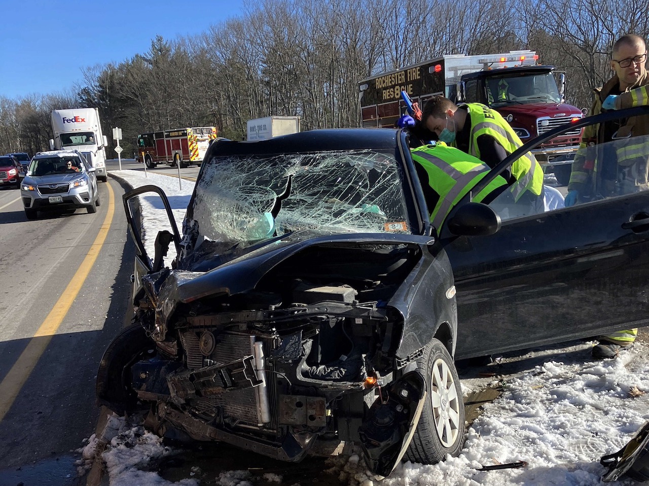 Drivers Sustain Non Life Threatening Injuries At Accident Near Rt 16 Drivers Sustain Non Life Threatening Injuries At Accident Near Rt 16